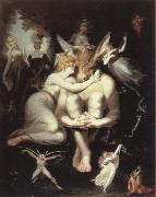 Henry Fuseli titania awakes,surrounded by attendant fairies Sweden oil painting artist